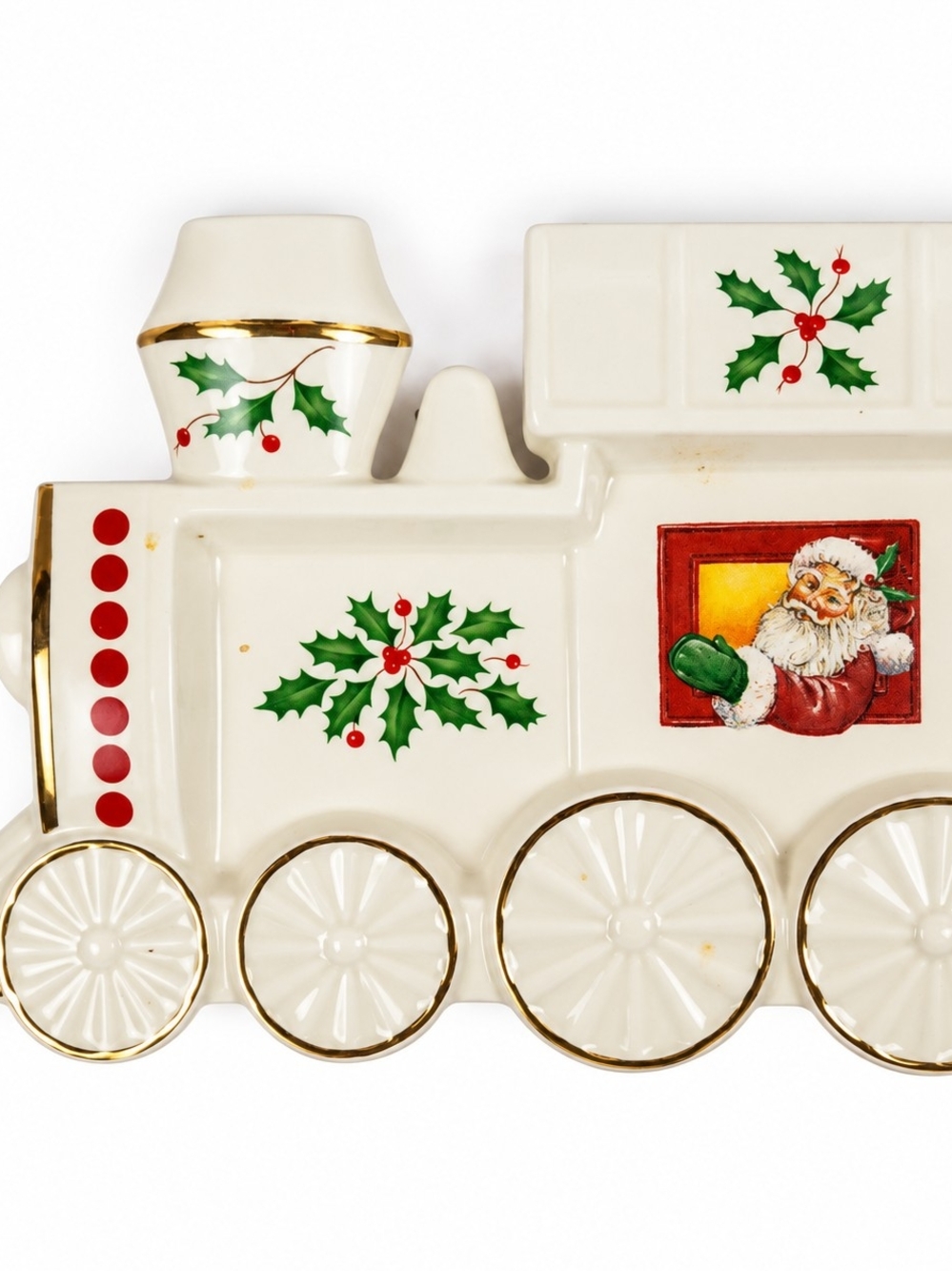 Lenox Holiday Train Spoon Rest Santa’s Holiday Toy Shop Christmas Boxed